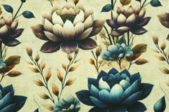 Viskose Leinen Herbstblumen HW25/26 Design 1 SH