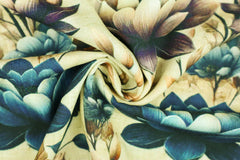 Viskose Leinen Herbstblumen HW25/26 Design 1 SH