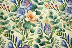 Viskose Leinen Herbstblumen HW25/26 Design 4 SH