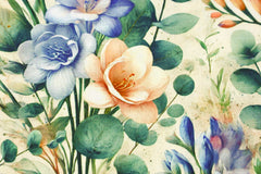 Viskose Leinen Herbstblumen HW25/26 Design 4 SH