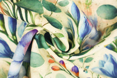 Viskose Leinen Herbstblumen HW25/26 Design 4 SH