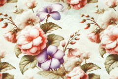 Viskose Leinen Herbstblumen HW25/26 Design 6 SH