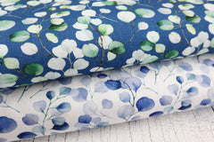 Viskose Leinen Eukalyptus Blätter SH