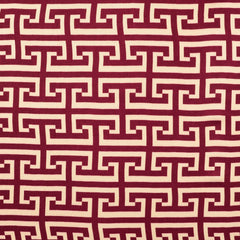 Viskose Satin Geo Art - bordeaux