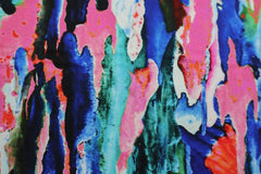 Reststück: 1,00m - Viskose Stretch Watercolor Stripes