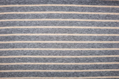Viskose Strickjacquard Marina Streifen - grau