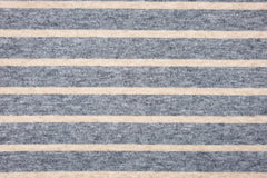 Viskose Strickjacquard Marina Streifen - grau