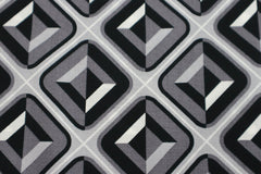 Viskose Webware Shiny Squares