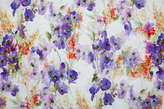 Viskosejersey Violetta Flower