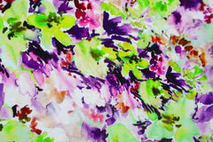 Viskosejersey Anna Art kiwi/lila