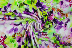 Viskosejersey Anna Art kiwi/lila