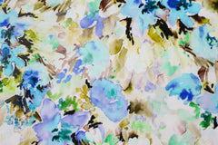 Viskosejersey Anna Art türkis/beige