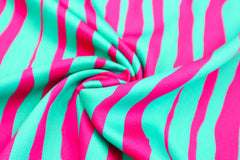 Viskosestoff Wavy Stripes