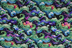 Viskosejersey Digital Fantasy