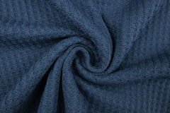 Waffel Strickstoff Romy - marine