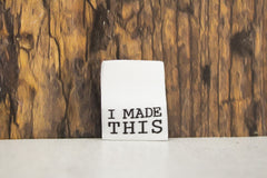 Weblabel gefaltet I made this