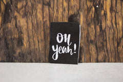 Weblabel gefaltet Oh Yeah!