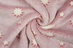 Wellness Fleece Glow in the Dark Sonne, Mond + Sterne