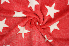 Reststück: 1,00m Wellness Sterne rot weiß