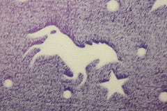 Wellness Fleece Glow in the Dark Einhörner - Design 1