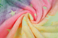 Wellness Fleece Glow in the Dark Einhörner - Design 2