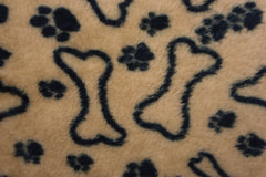 Wellness Fleece Pfoten und Knochen