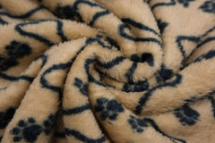 Wellness Fleece Pfoten und Knochen