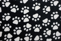 Wellness Fleece Kleine Pfoten - schwarz