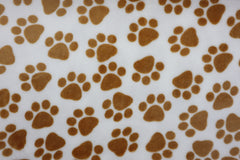 Wellness Fleece Kleine Pfoten - weiß