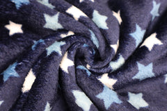 Wellness Fleece Mini Stars - dunkelblau
