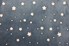 Wellness Fleece Mini Stars - rauchblau