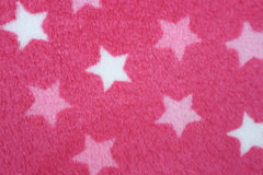Wellness Fleece Mini Stars - pink