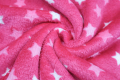 Wellness Fleece Mini Stars - pink