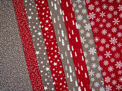 Canvas Wiebke Eiskristalle - 676 taupe