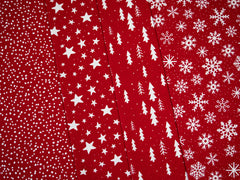 Canvas Wiebke Tannenbäume - 637 rot