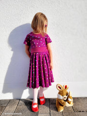 Baumwolljersey Flowerpop Dots by Hip Som Hap