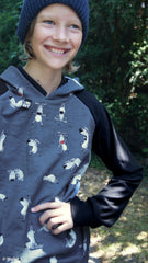 French Terry Reindeer Xmas Retreat by Thorsten Berger - 744 jeansblau