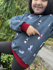 French Terry Reindeer Xmas Retreat by Thorsten Berger - 267 smaragd