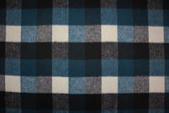 Woll-Jacquard Black Check