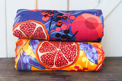 Double Slub Musselin Pomegrenate by Bienvenido Colorido