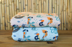 Baumwolljersey Parrots by Bienvenido Colorido
