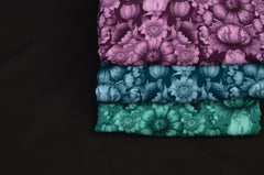 Viskosewebware Victorian Damask Tint by Bienvenido Colorido - 597 dunkelblau