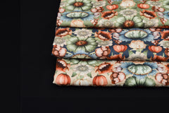 Canvas Victorian Damask by Bienvenido Colorido - 597 dunkelblau