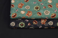 Modal French Terry Victorian Flowers by Bienvenido Colorido - 266 salbei