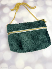 Chenille Dekostoff Bogota - 748 petrol