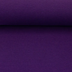 Bündchenstoff Heike Uni violett - Saison HW26/27 bei Der Buntspecht