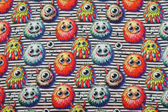 Alpenfleece Digital Monsters On Stripes