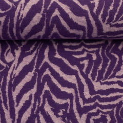 Baumwoll Jacquard Jersey Emily Animal Streifen in lila von Swafing bei Der Buntspecht