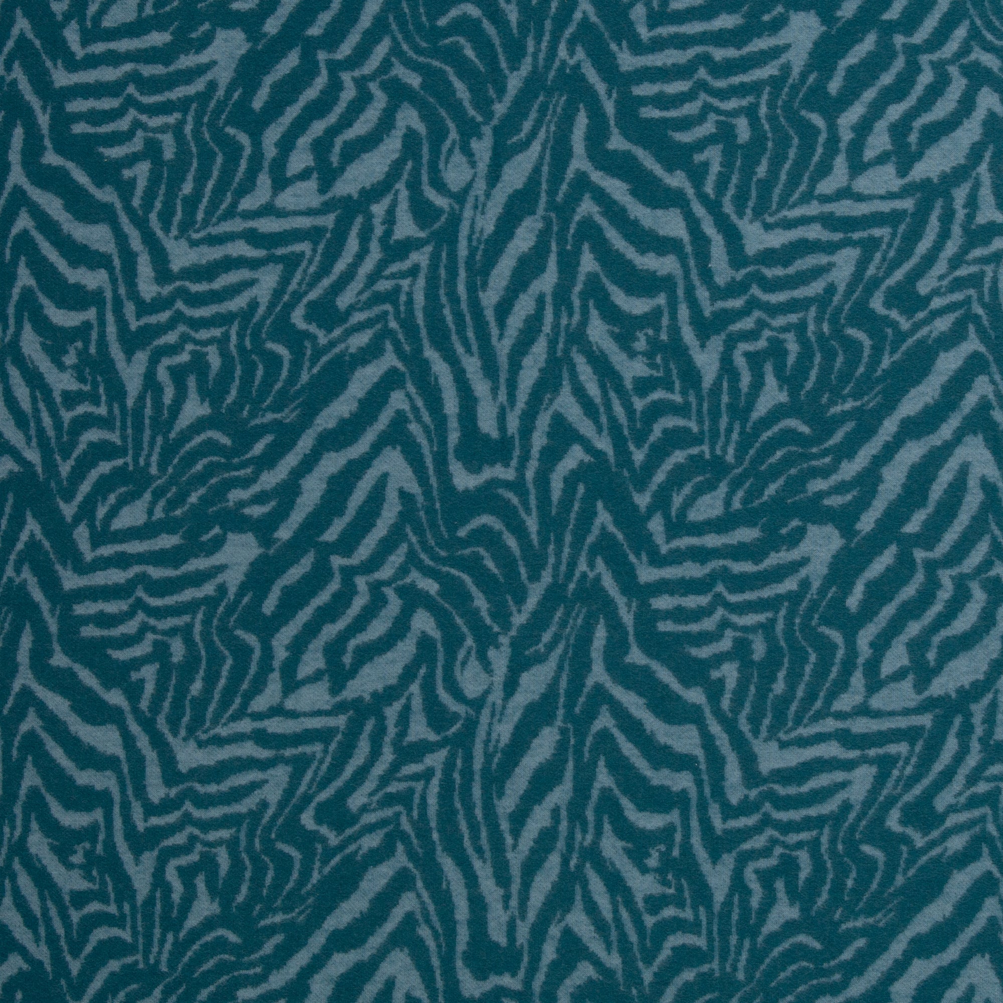 Baumwoll Jacquard Jersey Emily Animal Streifen in petrol von Swafing bei Der Buntspecht