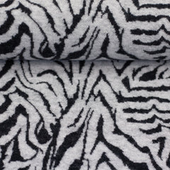 Baumwoll Jacquard Jersey Emily Animal Streifen in schwarz von Swafing bei Der Buntspecht